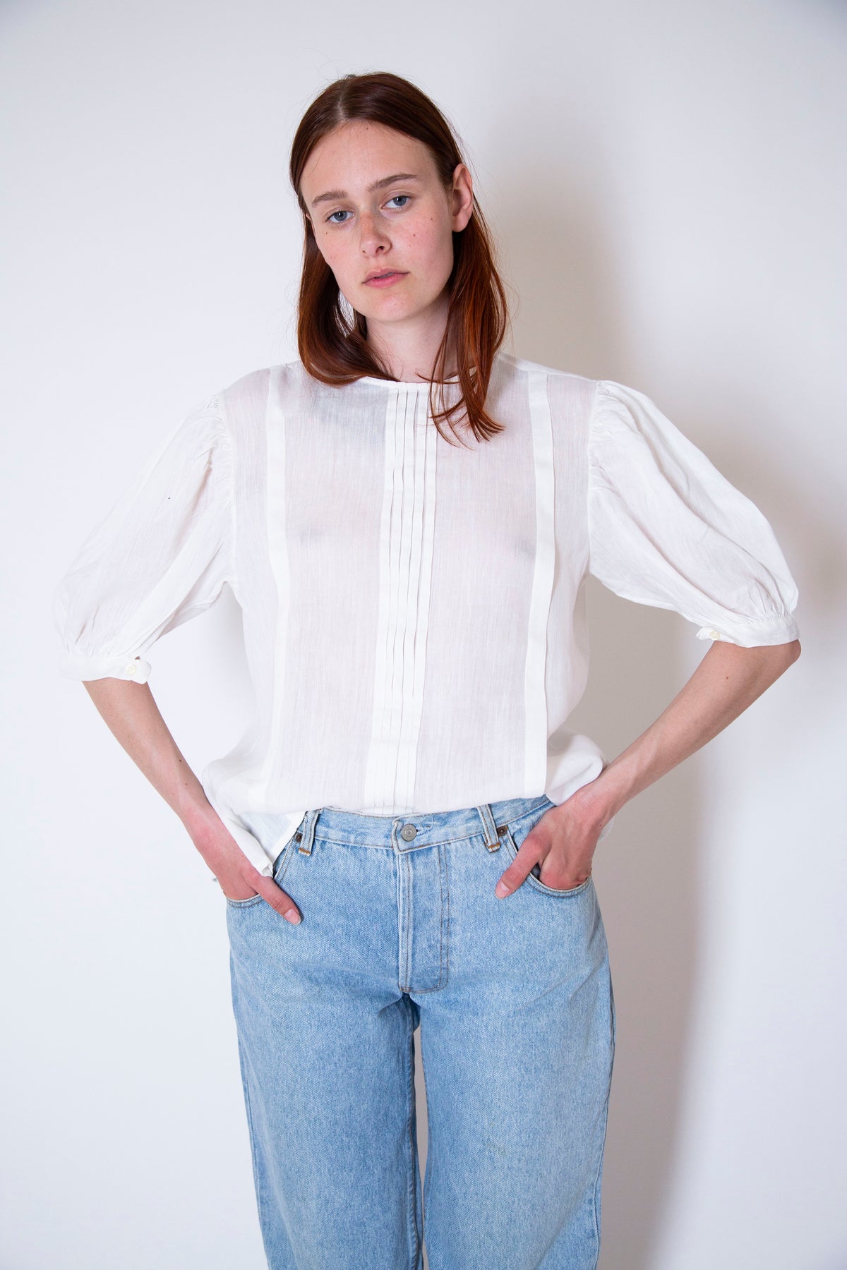 Vintage pleated shirt