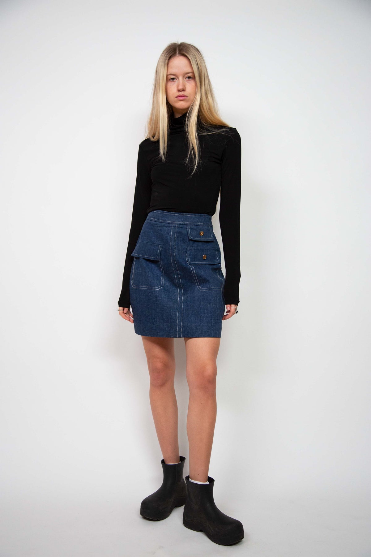 Celine denim skirt