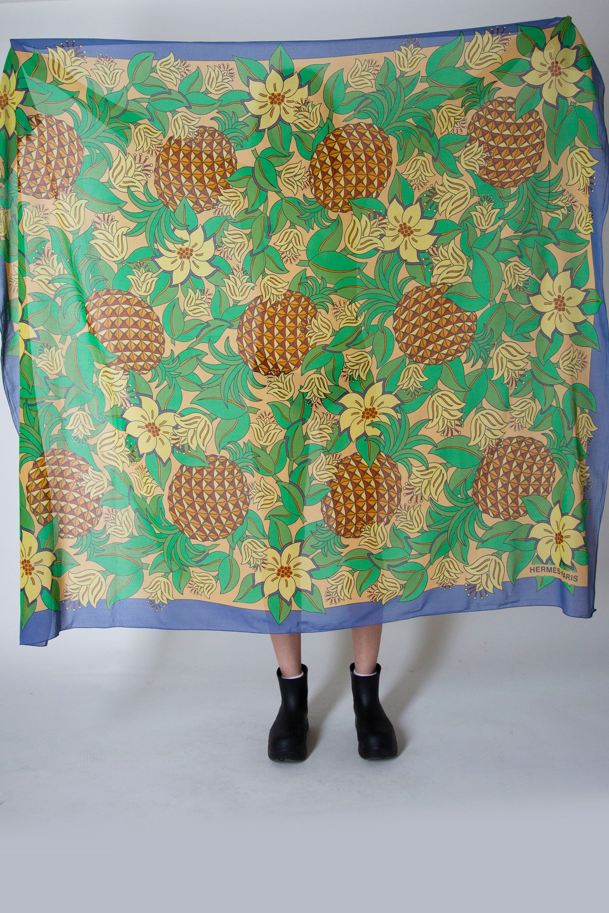 Hermes pineapple printed pareo
